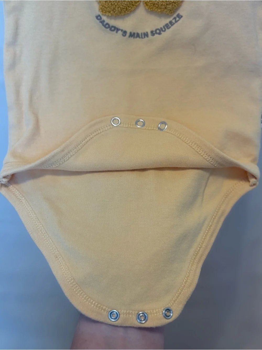 Rabbit + Bear Baby Bodysuit Trio in Yellow and White Lemon Prints